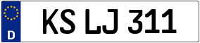 Trailer License Plate
